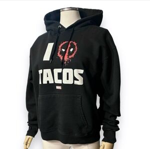 Marvel Deadpool Black Cotton Hoodie